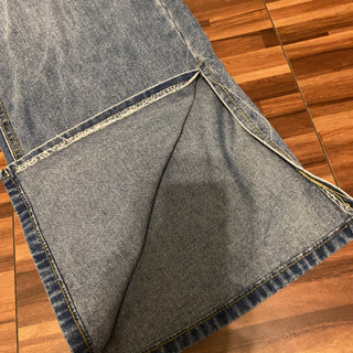 デニム　ジーンズ　韓国ファッション　s m サイドスリットの画像