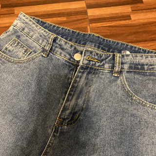 デニム　ジーンズ　韓国ファッション　s m サイドスリットの画像