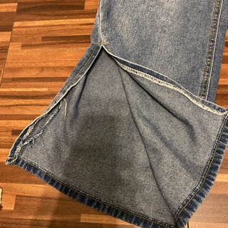 デニム　ジーンズ　韓国ファッション　s m サイドスリットの画像