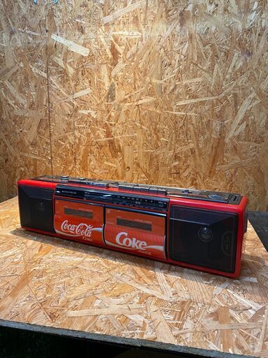【愛品館市原店】ジャンク品！ コカコーラ懸賞品 ダブルカセットデッキ TCR-938【管理IMP010916-104】