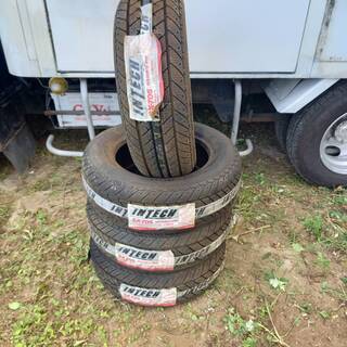 Y!　未使用保管品 YOKOHAMA（ヨコハマ）INTECH SX-705 185/60R1380H タイヤ4本セットの画像