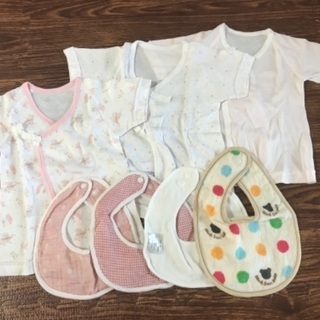女の子 【新品】肌着50～60＆スタイ