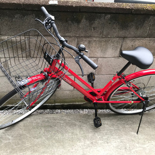直接の値段！ママチャリ　赤 ママチャリ(赤)