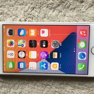 iphone８　64GB　 SIMフリー(au) silver　バッテリ８５％　美品