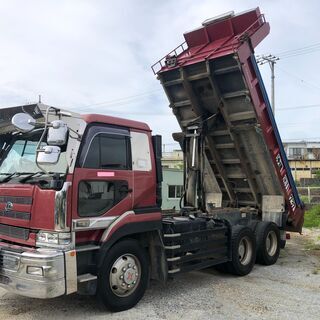 沖縄 日野 プロフィア ダンプ 車検R3年8月12日 実走行92.5万キロの画像