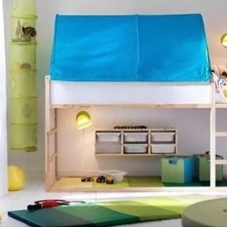 ※取引中【ベッド用】IKEA キッズテント/水色（説明書付）