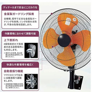 激安　新品　ナカトミ 45cm 羽根簡単取付　3段階風量 大風量　壁掛け　扇風機の画像