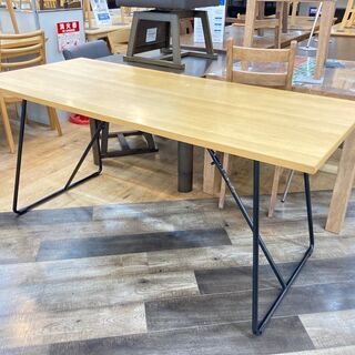 無印良品 折りたたみテーブル オーク材 幅160cm