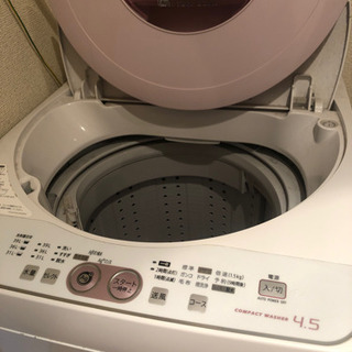 SHARP 洗濯機　ピンクの画像