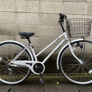 【中古自転車】27インチ6段変速　美品❗️鍵新品❗️スペアキーあ...