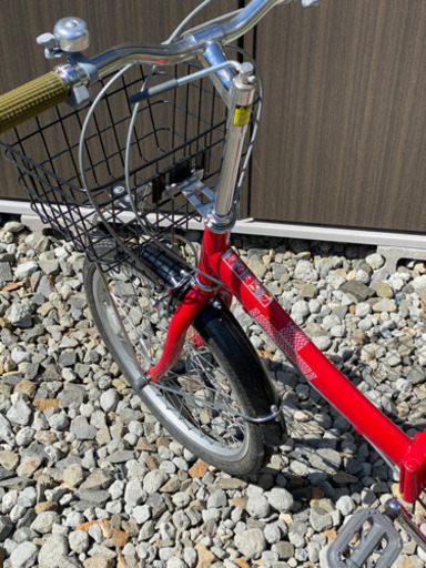 折りたたみ自転車　赤