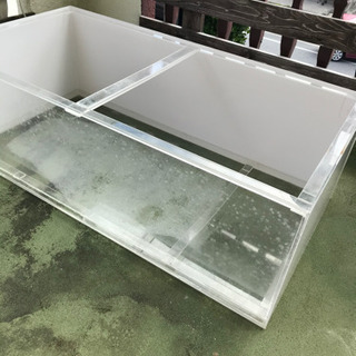 4㍉　アクリル水槽 楽天市場】水槽 アクリル水槽 オーバーフロー透明3重管（600