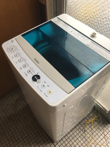 ハイアール 4.5kg 全自動洗濯機　2017年製　ブルー　Haier JW-C45A