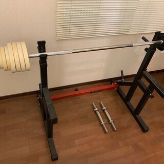 GronGベンチプレス台とバーベルセット 65kg