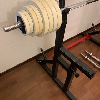 GronGベンチプレス台とバーベルセット 65kgの画像