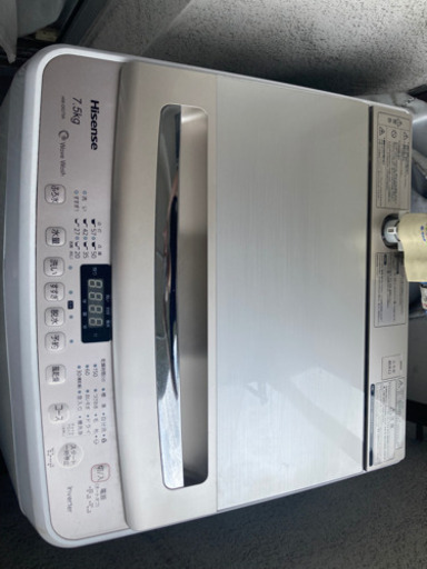 【取引中】洗濯機 Hisense HW-DG75A 7.5kg ハイセンス