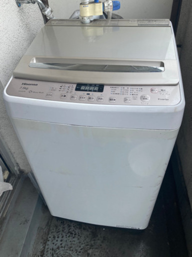 【取引中】洗濯機 Hisense HW-DG75A 7.5kg ハイセンス
