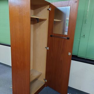 木製ロッカー　一人用×2　中古品の画像