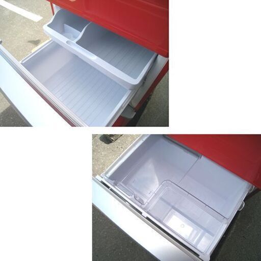 ☆ SHARP 3ドア 冷蔵庫 2012年製 350L 両開き どっちもドア プラズマクラスター 自動製氷 SJ-PW35W  自動製