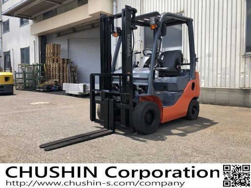 関東輸送費無料　トヨタL&F エンジンフォークリフト 1.5t 　LPガス ガソリン 切替式 　1.5トン　1500kg　14735　CF20084