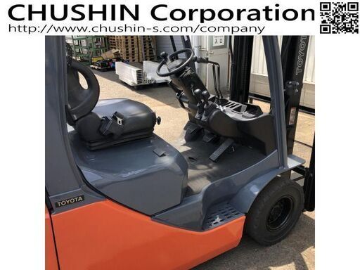 関東輸送費無料　トヨタL&F エンジンフォークリフト 1.5t 　LPガス ガソリン 切替式 　1.5トン　1500kg　14735　CF20084