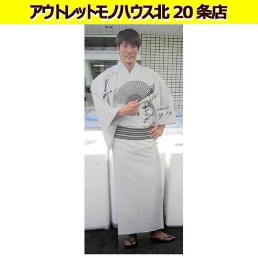 ☆糸井嘉男 北海道日本ハムファイターズ  等身大パネル ＃7坪井智哉 ＃28大野奨太 ＃41稲葉篤紀 直筆サイン入り 縦187×横69 札幌 北20条店