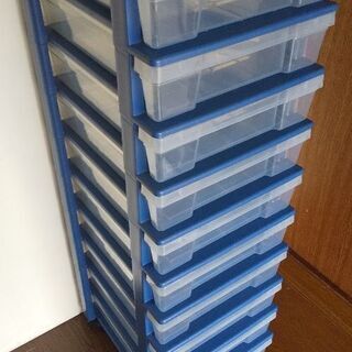 書類整理収納 プラスチック製10段