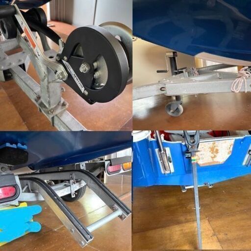 ホープボート ファンフィッシャー FF385L/トレーラー、エンジン８馬力、GPSミンコタ、備品付き