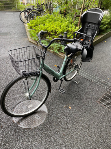 自転車　子供用椅子付き