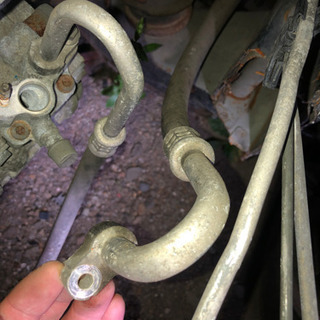 100系チェイサー　エアコンコンプレッサー＋高圧低圧配管セットの画像