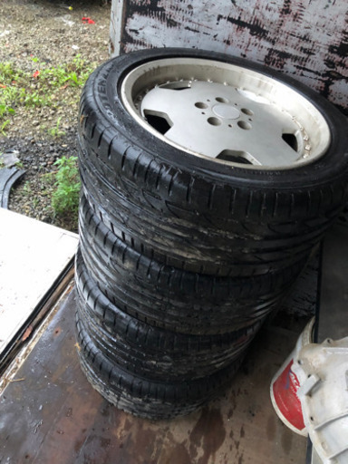 weds(ウェッズ) FARMAS ディッシュホイール 深リム　17インチ +45 PCD5H114.3 4本セット旧車 当時物