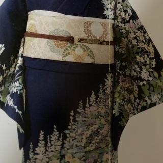 着物(単衣浴衣)を着て浅草散歩