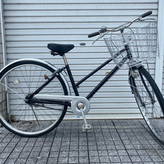 【中古自転車】27インチ変速なし　鍵新品❗️スペアキーあり　LE...
