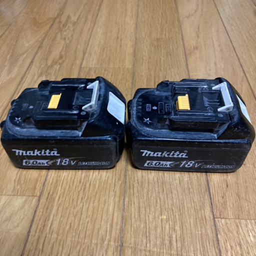 純正マキタ18V充電バッテリー×2