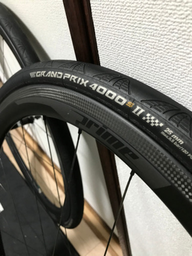カーボンホイール　PRIME RP38 コンチネンタルタイヤセット