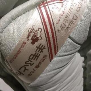 羊毛敷布団シングルの画像