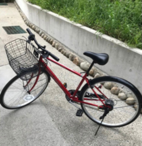 クロスバイク　六段変速　カゴ付き