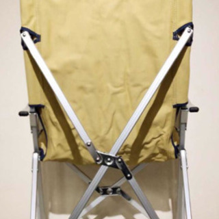 ADIRONDACK アディロンダック キャンパーズチェア ベージュ×ネイビー 収納ケース付の画像