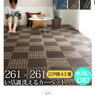 い草調洗えるラグ