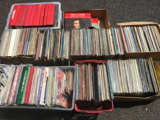 片付けで出てきたレコード盤大量