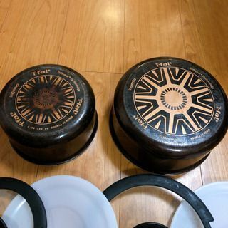 美品 ティファール 蓋 T-fal フライパン 鍋 6点セット 2種 手渡し可能の画像