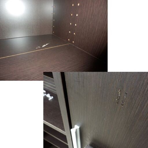 書棚 大型ブックシェルフ 本棚 ユーアイ ノイ 180×90cm 濃茶系 札幌市西区西野
