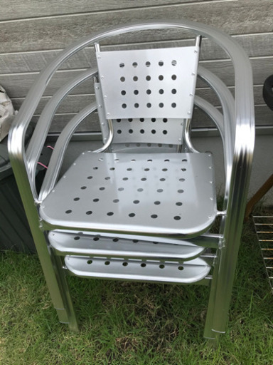 ダルトン　アルミニウム カフェチェア