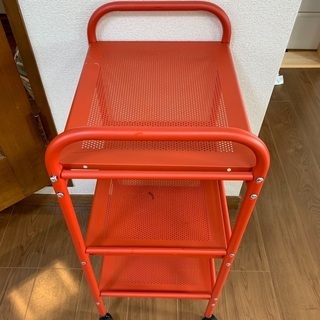 キャスター付きワゴンRED