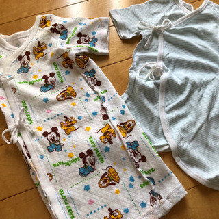 スヌーピー  ミッキーマウス 新生児肌着セット50cm〜60cm ロンパースの画像