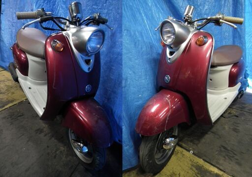 ビーノ(SA10J)パワフルな２スト原付・走ります（赤）