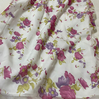 新品　未着用　グアム購入　ロング丈　マキシ　ワンピース　カラー　可愛い　ロング　脚長効果　お花柄 フラワー ハイビスカスの画像