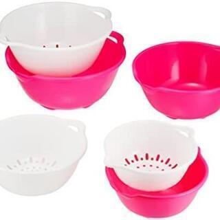 未使用☆フラット　ザル・ボール６点セットの画像