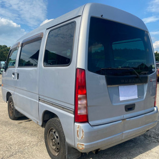 【支払い総額10.8万円】車検令和5年7月 サンバーバン タイベル交換済み MT PS PW AC ハイルーフ キーレスの画像