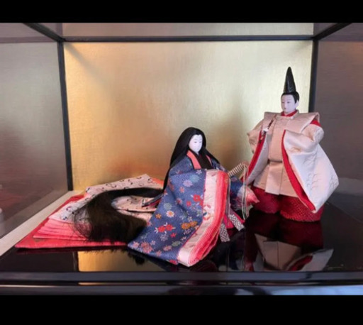 引取限定　元値17万円　日本人形　ワダミエ　光源氏と紫の上